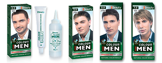 Фотосесия за фирма „Solvex cosmetic products“. Боя за коса за мъже „MM Beauty“.